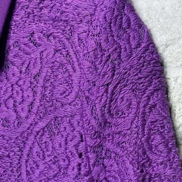 MSRP $448 Nanette Lepore Summer Flame Lace Peplum Jacket Women's Size 4 - Picture 9 of 10